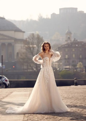 Madam Burcu Style No. 3015 Was: €2790 | Now Only: €1250 #0 Ivory/Nude thumbnail