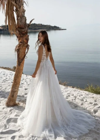 Le Papillon Style No. Odetta Was: €1710 | Now Only: €950 #0 Ivory/Nude thumbnail